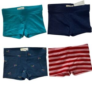 Tucker & Tate Girls Shorts 4 item bundle, pink, blue, navy, palm trees Size 2